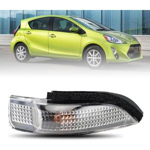 Car Rearview Mirror Turn Signal Indicator Light For Toyota Corolla/RAV4/Camry/Prius C/Avalon 2012 2013 2014 2015 2016 (Right Passenger Side)