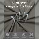 Women's High Waisted Moisture - Wicking Yoga Leggings with Pockets, Reflective Stripes & Shirt Loop for Active Lifestyle (Gray, M)