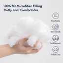 MIULEE Outdoor Pillows 12x20 Pillow Insert Throw Pillow Insert, Water-Resistant Premium Outdoor Pillow Stuffer Sham Rectangle for Couch Sofa Patio Furniture Cushion Porch Swing