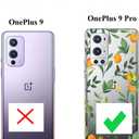 3 x Unov Case Compatible with OnePlus 9 Pro 5G Clear with Design Soft TPU Shock Absorption Slim Embossed Pattern Protective Back Cover OnePlus 9 Pro 5G Case 6.7 inch (Citrus Flavors)
