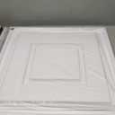 STICKGOO PVC Ceiling Tiles, 2'x2' Glue Up Ceiling Panel White to Prevent Breakage Cover 48 Sq. Ft, Pack of 12 Tiles