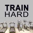 6 x Inspirational Quotes Wall Decals for Gym: Motivational Vinyl Art Wall Stickers for Office Garage Classroom School - Train Hard 28.6" X 15"