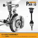 PAROD 2PCS 661430 4WD Front CV Axle Assembly fit for 2007-2020 Chevy Silverado 1500 Tahoe Suburban, GMC Sierra 1500 Yukon, Cadillac Escalade ESV EXT, 4x4 models, Passenger and Driver side