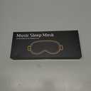 3D Contoured Sleep Mask with Bluetooth Headphones, Adjustable Blackout Sleeping Mask, Easy Installation Sleeping Headphones with Ultra-Thin Stereo Speakers for Men, Women - Black