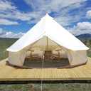 Outdoor Safari Glamping Tent Oxford 3M/ 4M/5M/6M Luxury Yurt Bell Tent for Family Camping