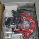 8Pcs UF413 Square Ignition Coils with M8-48322R 8mm Spark Plug Wires Set & 41-962 Platinum Spark Plugs Compatible with Chevy Silverado, Cadillac Escalade, Buick, GMC Sierra 4.8L 5.3L 6.0L 6.2L