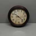 HYLANDA Wall Clock, Bronze Silent Non Ticking Battery Operated Clocks, Decorative for Living Room, Bedrooms, Kitchen, Office (14 inch)