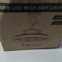 CINOTON 160W UFO LED High Bay Light, Aluminum LED Shop Lights with 24000LM, 5000K Commercial Bay Lighting for Warehouse Garage Workshop Factory, 6' Cable & Safety Rope, ETL Listed 1 Pack
