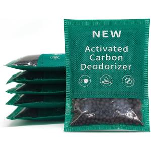 2 x 6 Pack New Type Activated Charcoal Odor Absorber,Refrigerator Deodorizer,Trash Can Deodorizer,Odor Eliminator for Home,Pet,Car,60g/Pack (2.1 Ounce (Pack of 6))