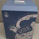 SUSTEAS Stove Top Whistling Tea Kettle - Food Grade Stainless Steel Teakettle Teapot with Cool Touch Ergonomic Handle, With 1 Silicone Pinch Mitt Included, 2.64 Quart(BLACK)