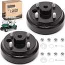 10L0L Golf Cart Brake Drum/Hub Assembly (Electric) for EZGO TXT Replaces OEM# 19186G1P (black 2-pack)