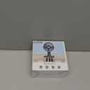 Mini Portable Stroller Fan for Travel,360 Rotation,4-Speed LED Night Light Clip on Fans Operated by Rechargeable Battery, Cordless Fan with Tripod Car Seat Baby Pram (White)