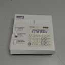 CATIGA Mechanical Switch Calculator with Solar and Battery Dual Power, 12-Digit Large LCD Display, Aesthetic and Cute Desktop Calculator with Big Button, for Home, School and Office Use, SD-1299 (Z) Beige)