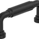 Amerock Coble 3 inch (76mm) Center-to-Center Matte Black Cabinet Pull, BP37661MB