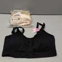 iloveSIA Nursing Bras for Mom Breastfeeding, Seamless Supportive Sleep Bra for Maternity Postpartum, 3 Pack, 2XL