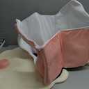 Dog House Indoor Memory Sponge, Foldable Dog House Kennel Bed Mat with Cushion for Small Medium Large Dogs Cats, Winter Warm Cat Nest Puppy Cave Sofa Pet Products (Pink, M)