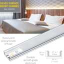 Armacost Lighting LED Tape Light Mounting Channel, Surface Mount, Silver 5-Pack 960050N