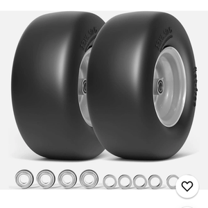 RONPOW 13x6.50-6 Lawn Mower Tires Flat Free, Zero Turn Mower Front Tires for