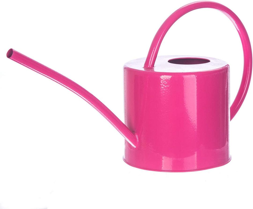 51 Ounce/1.5L Watering Can for Indoor and Outdoor Plants - Long Spout Water Can for Garden, Flower, House Plants, Decorative Watering Can, Pink