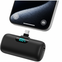 ZGEAR Mini Portable Charger USB C Power Bank,Upgraded 5000mAh PD Fast Charging Battery Pack Built-in USB-C Connector,LCD Display,Compatible with iPhone16,16 Plus,16Pro/Max/15,iPad Pro/Air,Android Phone etc