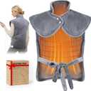 Heating Pad for Neck and Shoulders and Back, 6 Heat Settings & 4 Timer Deeper Pain Relief, Auto Shut Off, 29 * 38" Large Electric Heatings Pad for Full Back, Soft Fabric Gifts for Women Men