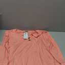 OFEEFAN Womens Tops 3/4 Sleeve Henley Shirts for Women Summer Outfits Fashion Clothing (X-Large, Coral)