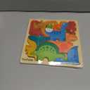 Dinosaur Puzzles for Kids Ages 3-5 - 3D Wooden Jigsaw Puzzle for Toddlers & Kids, 9x 9 Tray, Bright Colorful Shape Sorting, Promotes Creativity & Learning, Non-Toxic Gift Toy