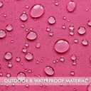 MIULEE Pack of 2 Outdoor Waterproof Pillow Covers Decorative Farmhouse Throw Pillow Covers Square Solid Color Couch Pillow Covers Spring for Patio Tent Bed Sofa Living Room 16x16 Inch Hot Pink