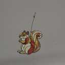 Bird Stained Glass Style Ornament, Acrylic Window Hanging Suncatcher Decoration, Colorful Bird and Floral Basket Decor for Christmas Tree, Garden or Home, Gift for Women Mom Birthday Holiday