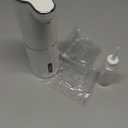 LAOPAO Soap Dispenser, Automatic Foaming Hand Soap Dispenser Touchless Rechargeable Bathroom Countertop Soap Pump for Kids Xmas Gift 300ml (White)