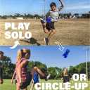 Kickit | The Original Birdie Soccer Trainer | Play Outdoors, Indoors or Backyard, Beach or Tailgate, All Ages Fun & Travel Friendly (Blue)