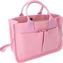 Messenger Bag for Women, Canvas Messenger Bag Women, Multifunctional Convertible Shoulder Bag with Pockets Magnetic Closure for Casual Outings, Commuting to Work (Pink)