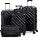 Luggage Sets 5 Piece,Suitcases with Wheels, Hard Case Luggage with Detachable Spinner Wheels,Carry On Luggage Set (5 Piece Sets (20"/24"/28"/DB/TB))