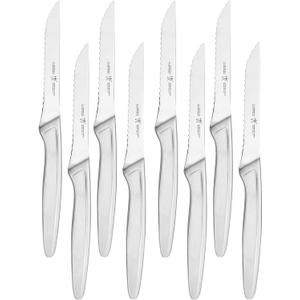 HENCKELS Razor-Sharp Steak Knife Set of 8, German Engineered Informed by 100+ Years of Mastery, Sliver