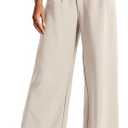 NOAHELLA Women's Work Pants Wide Leg Dress Pants High Waisted Casual Slacks Business Office Pants with Pockets M
