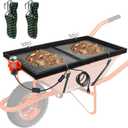 Soil Sifter with 30W Motor, Metal Sifter for Rocks with Switch & Noise-Reducing Rubber Pads, Automatic 39" x 19.5" Large Compost Screen Sieve for Sand-Idea for Most Wheelbarrow Carts (Not Included) 