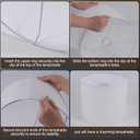 White Lamp Shade, Small Drum Lampshade 8.7" Top x 8.7" Bottom x 8.8" High (Spider), Replacement Lamp Shade Natural Linen Hand Crafted for Table Lamps Floor Lamps Chandelier Lamp, Assembly Required