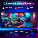 34 Inch Ultrawide Curved Gaming Monitor - WQHD 3440x1440p, 165Hz, 120% sRGB, FreeSync, VESA Mountable (DP&HDMI Cable Incl.) - Immersive PC Monitor for Gamers & Professionals, Black
