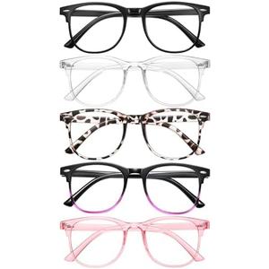 ZEHEXA Reading Glasses for Women Blue Light Blocking Glasses Filter UV Square Readers Glasses for Men and Women, Magnification Strength: 3.5 x