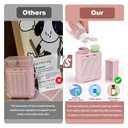 Ear Piercing Cleaner Kit with Mirror,Ear Piercing Cleaning Kit,240pcs Disposable Ear Hole Cleaner Floss for Piercing Aftercare,Earring Hole Cleaning Kit,50pcs Cotton Swabs for Women,Men,Girls