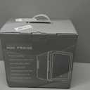 Makeup Fridge With Dimmable LED Light Mirror, 4L Mini Fridge for Bedroom, Car, Office & Dorm, Cooler & Warmer, Portable Small Refrigerator for Cosmetics, Skin Care and Food, Black