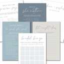 Bridal Shower Games for 25 Guests, 6 Fun Games, Double-Sided Card, Blue