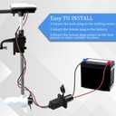 40A Trolling Motor Plug & Receptacle 12VBRS2 for 2 Wire 12V/24V/36V Charging/Downrigger/Trolling System