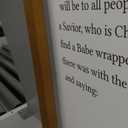 LITIVY The Christmas Story Farmhouse Scripture Wall Decor Christmas Framed Wall Art 17" x 13" Bible Verse Xmas Sign Home Decor For Mantel,Dining room, Office(Brown, 13 x 17 In)