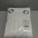 NICETOWN 100% Blackout Window Curtain Panels, Cold and Full Light Blocking Drapes with Black Liner for Nursery, 84 inches Drop Thermal Insulated Draperies (White, 2 Pieces, 52 Wide Each Panel)