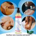 Arnica Massage Oil with Chamomile & Lavender Essential Oils, Soothes Sore Muscles, Joints & Body, Relaxing Massage Therapy for Personal or Professional use, 8 fl. oz.