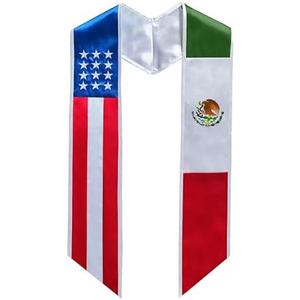 GradPlaza Mexican Graduation Sash Graduation Stole Country Flag National Stole Sash 72 Inches