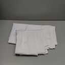 Chyhomenyc White Curtains 84 Inch Length 2 Panels Set, Faux Linen Textured Semi Light Filtering Soft Airy Farmhouse Curtain Drapes for Living Room Bedroom, Cortinas para Sala, 40Wx84L