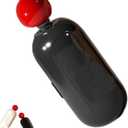 Reusable Sticky Roller Ver2, Cuzy Kitchen Lint Roller, Enjoy Portable Lint Platen, Small Portable Washable, for Clothes, Furniture, Dog & Cat Hair (Black * 1)