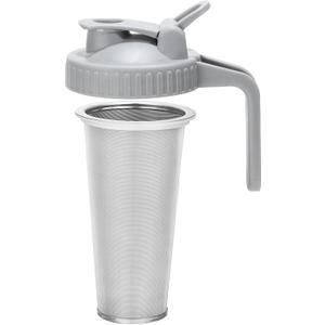 Cold Brew Coffee Filter with Pour Spout Lid for 32 OZ Wide Mouth Mason Jar, 304 Stainless Steel Strainer with Seal Ring for Iced Drinks, Sun Tea Infuser and Cold Brew Coffee Maker